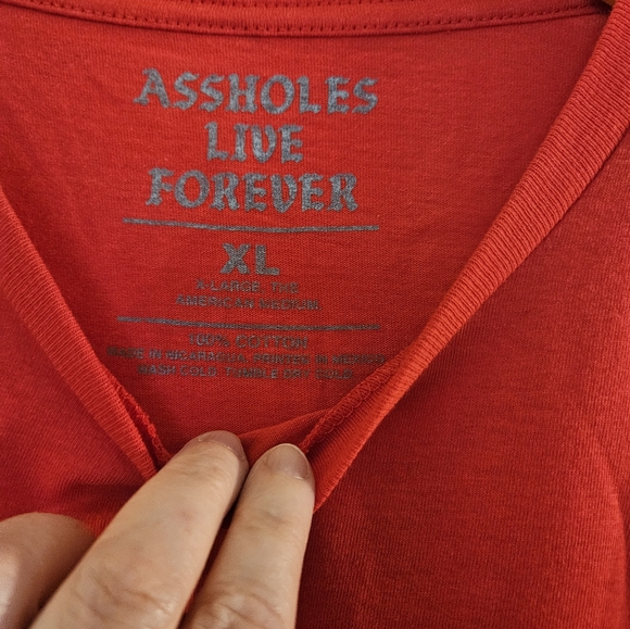 NWOT Assholes Live Forever Tee XL - Picture 4 of 4